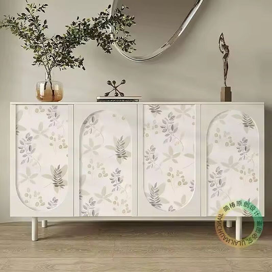 Hepburn Style Retro Wallpaper Self-adhesive Paper Furniture Wardrobe Renovation Cabinet Door Color Changing Decorative Stickers